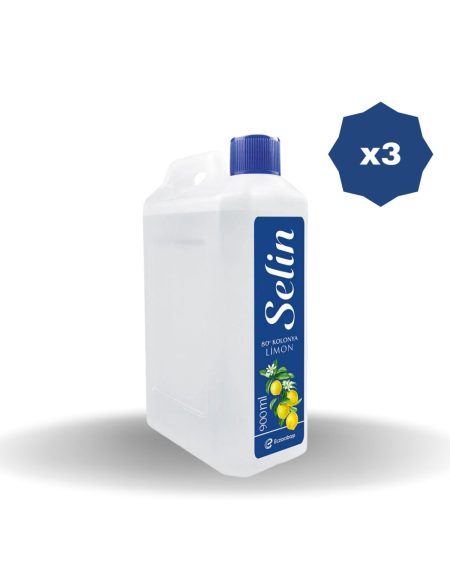 SELİN LİMON KOLONYASI 900 ML BİDON - (3 ADET)