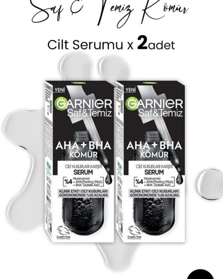 Serum Saf & Temiz AHA + BHA Kömür 30 ml x 2 adet