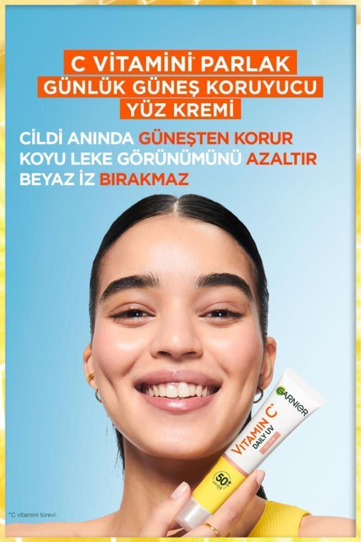 VİTAMİN C DAİLY SUNSCREEN FLUİD FACE CREAM INVİSİBLE TEXTURE SPF50 40ML KeyOn2812 - Görsel 3