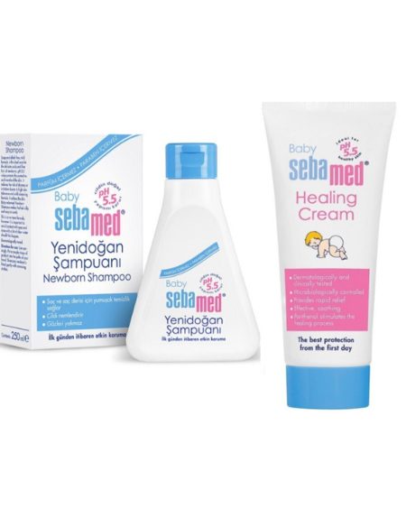 Baby Yenidoğan Şampuanı 250 ml - Sebamed Bebe Bez Bölgesi Bakım Kremi 50 ml