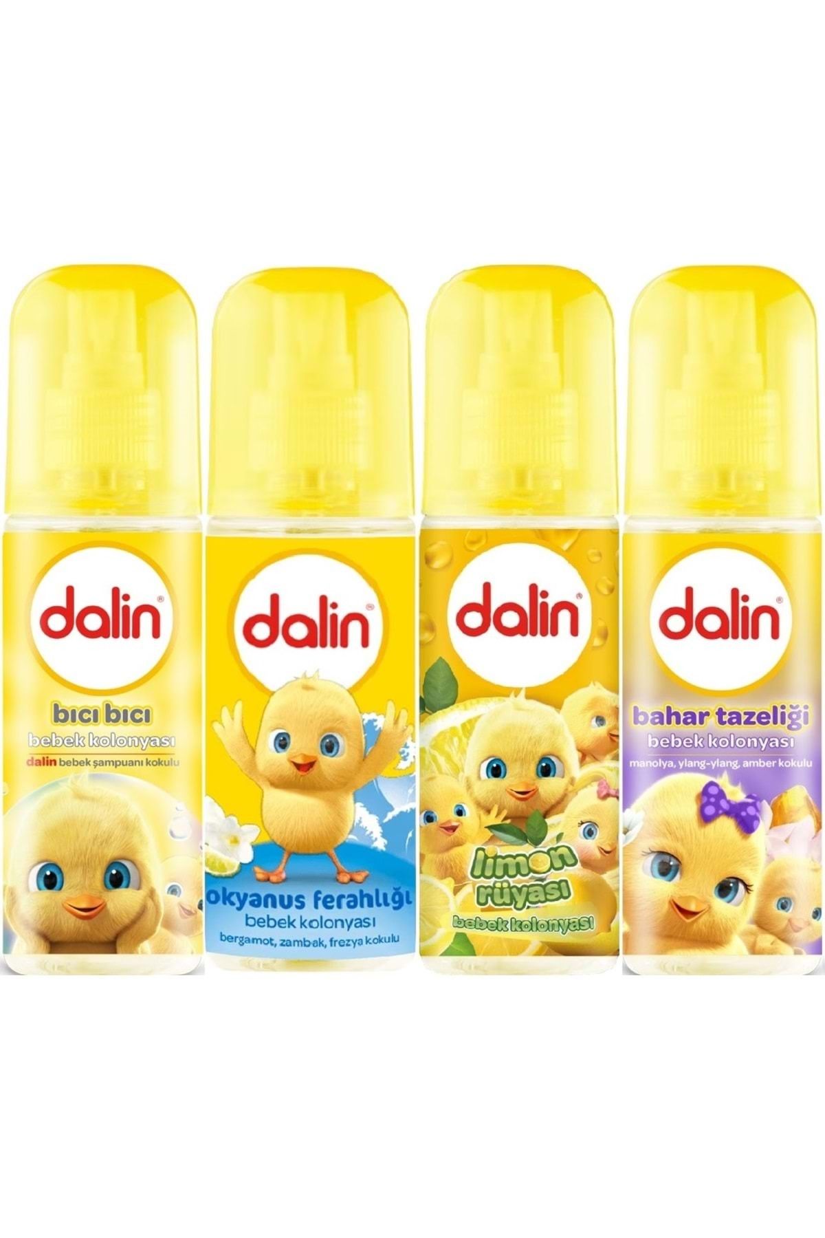 Bebek Kolonyası 150ML (Bıcı Bıcı-Okyanus-Limon-Bahar) (Karma 4 Lü Set)