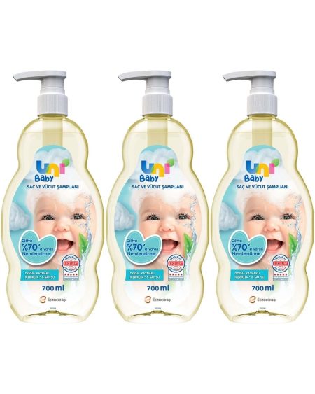 Bebek Saç Ve Vücut Şampuanı 700ml Klasik (POMPALI) (3 LÜ SET)