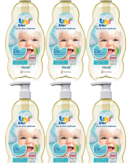 Bebek Saç Ve Vücut Şampuanı 700ml Klasik (POMPALI) (6 LI SET)