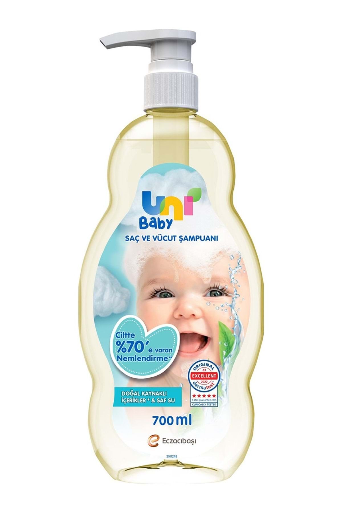 Bebek Saç Ve Vücut Şampuanı 700ml Klasik (POMPALI) (9 LU SET) - Görsel 2