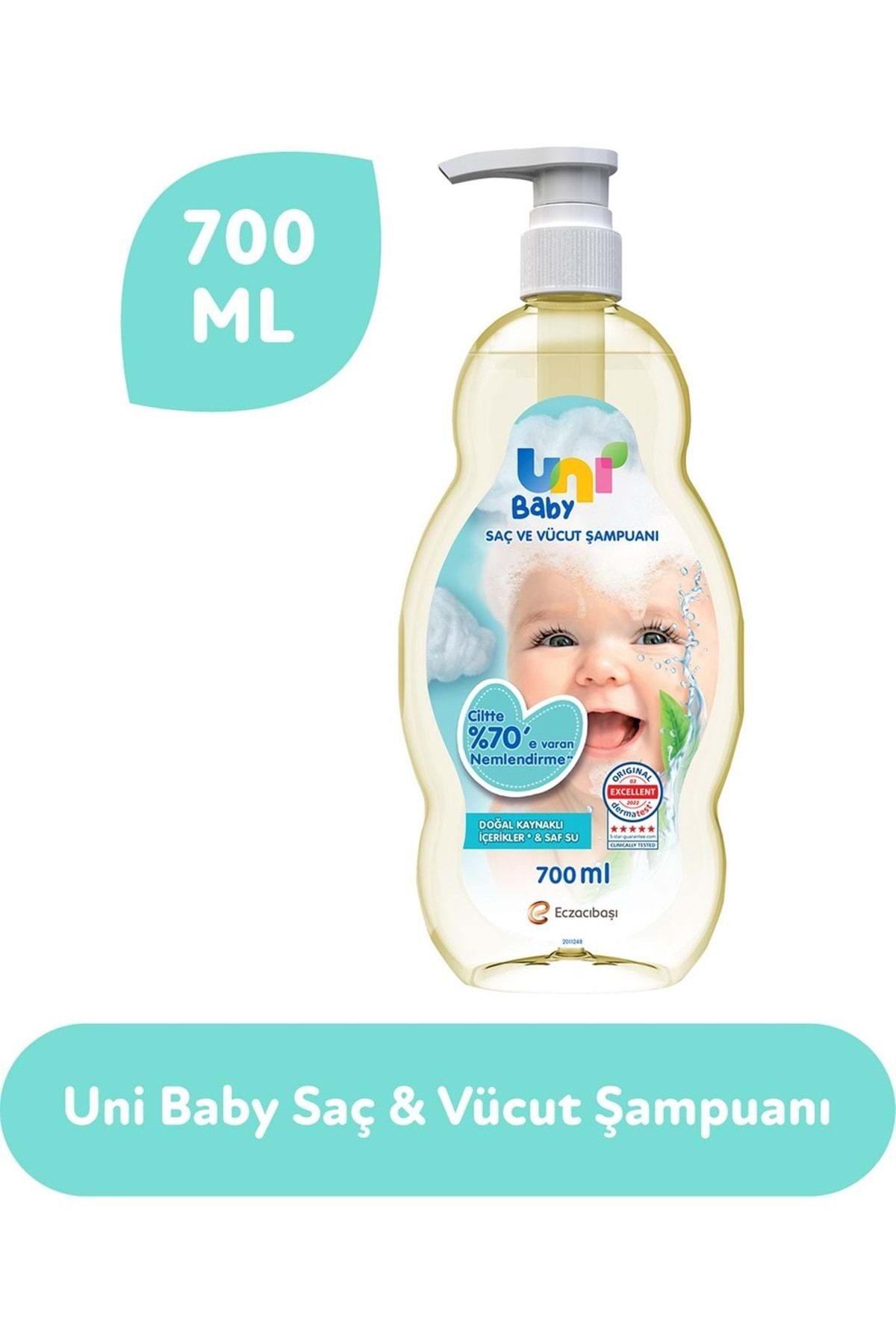 Bebek Saç Ve Vücut Şampuanı 700ml Klasik (POMPALI) (9 LU SET) - Görsel 5