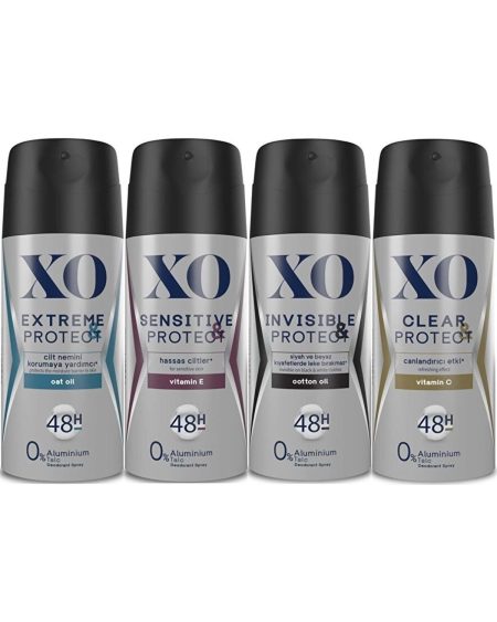 Deodorant 150ml Men-erkek Extreme-sensitive-ınsivible-clear & Protect (KARMA 4 LÜ SET)