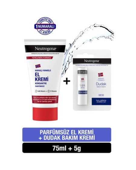 El Kremi Parfümsüz 75ml Dudak Bakım Kremi Spf20 5gr