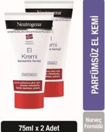 Kuru Ve Çatlamış Eller Için Parfümsüz El Kremi 75 Ml 2 Adet
