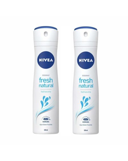 2 Adet Fresh Natural Kadın Deodorant Sprey 150 ml