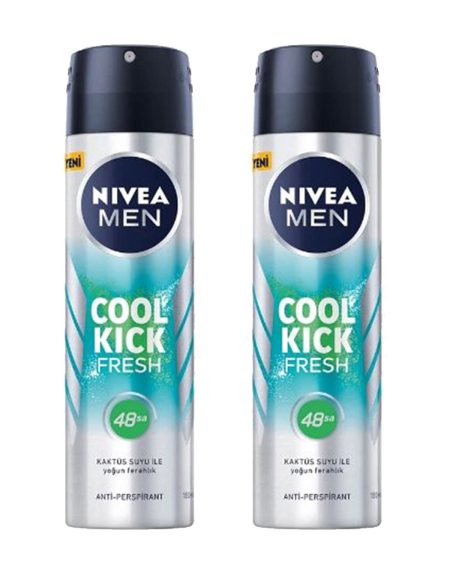 2 Adet Men Cool Kick Fresh Erkek Deodorant Sprey 150 Ml
