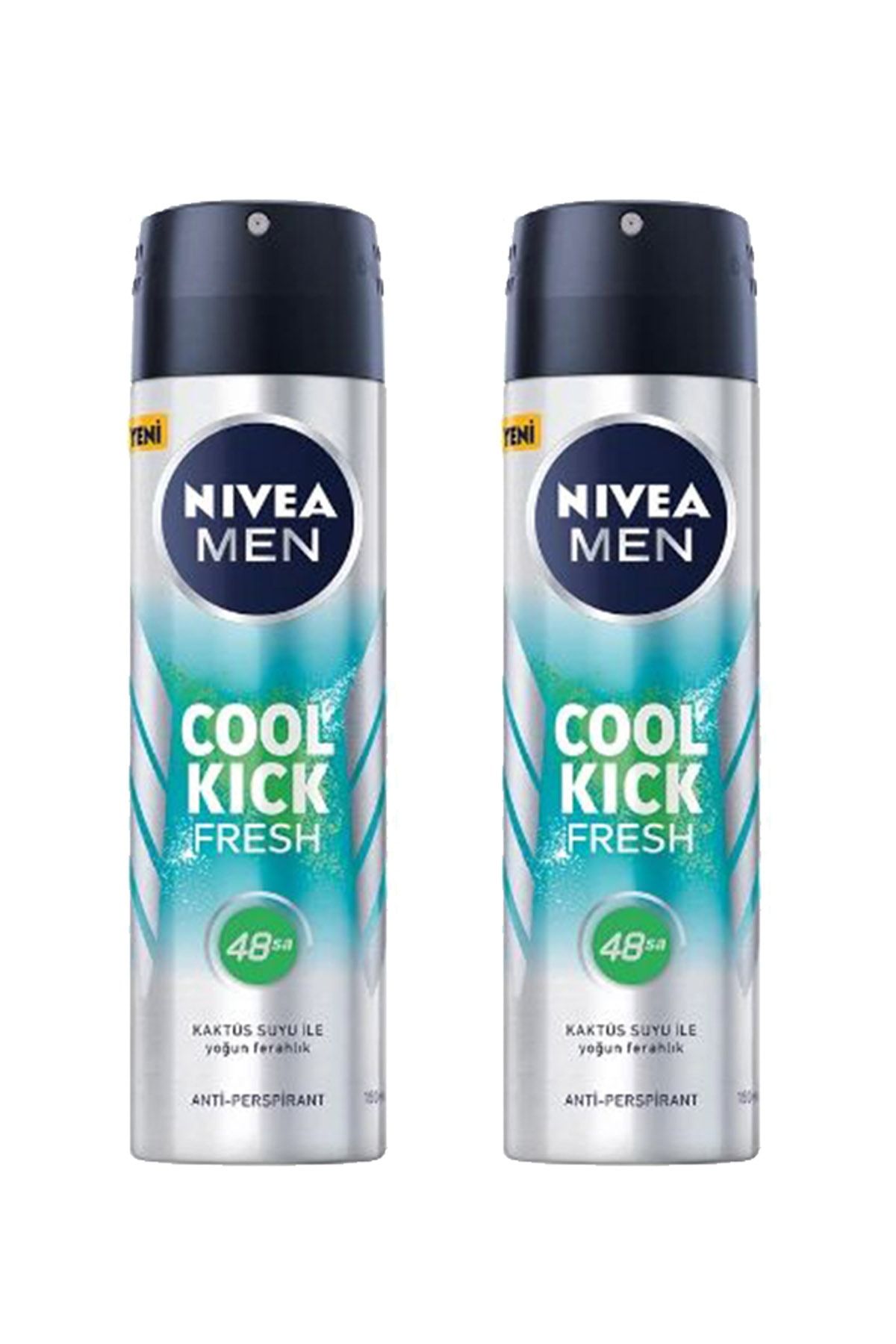 2 Adet Men Cool Kick Fresh Erkek Deodorant Sprey 150 Ml