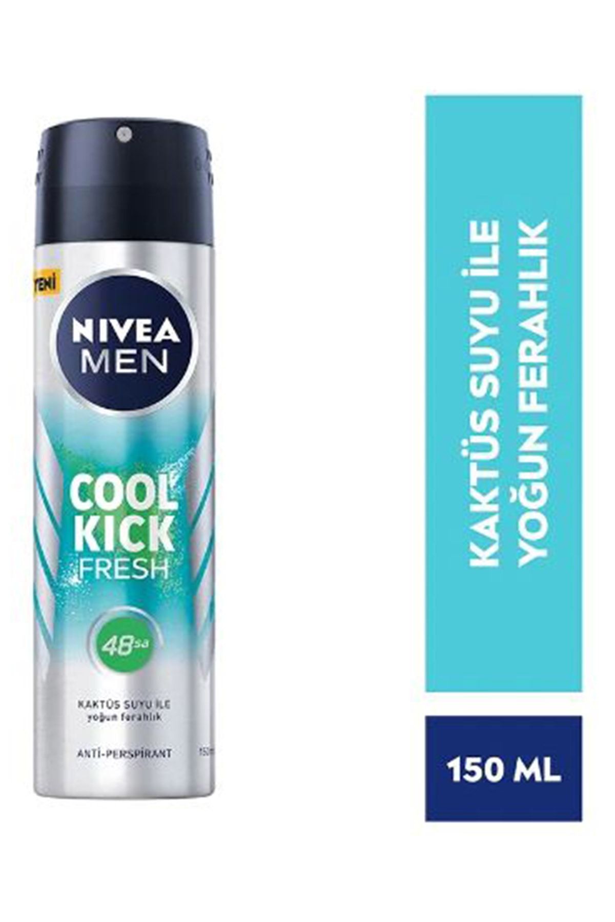 2 Adet Men Cool Kick Fresh Erkek Deodorant Sprey 150 Ml - Görsel 2