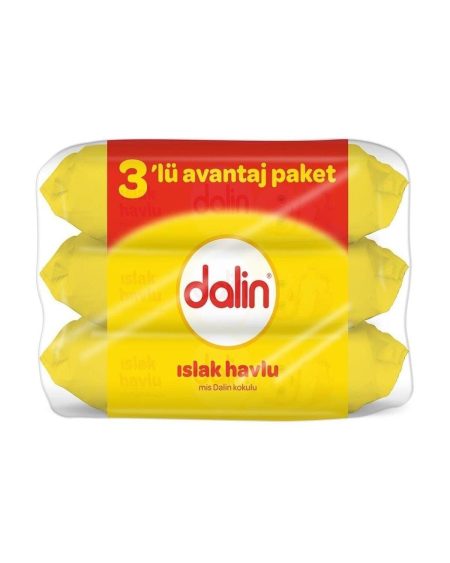 3'lü Islak Klasik Havlu 3x56 Adet