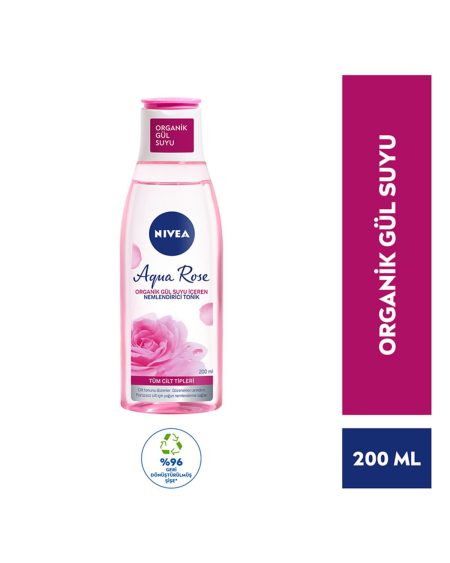 Aqua Rose Organik Gül Suyu İçeren Nemlendirici Tonik 200 ml.