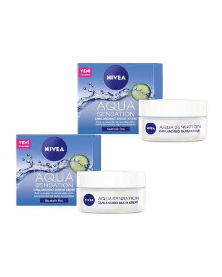 Aqua Sensation Salatalık Özlü Canlandırıcı Bakım Kremi 50 ml X 2 Adet