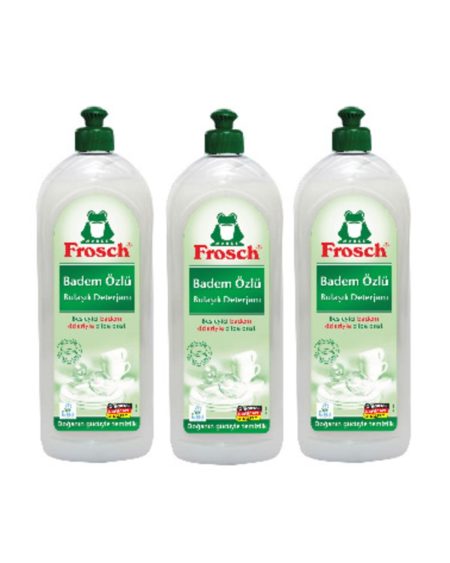 Badem Özlü Bitkisel Sıvı Bulaşık Deterjanı 750 ml X 3 Adet