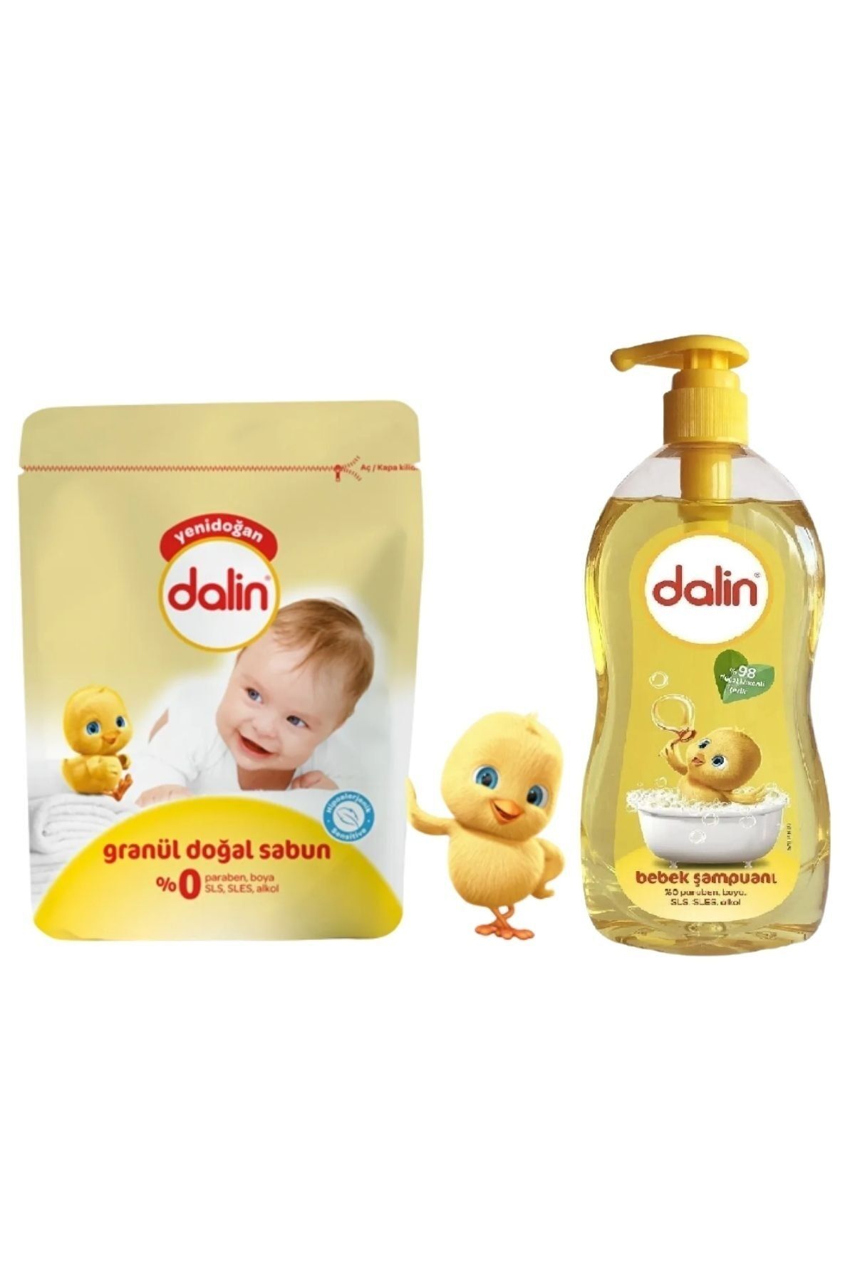 Bebek Granül Doğal Sabun Yenidoğan 1000 G Ve Bebek Şampuanı 900 Ml