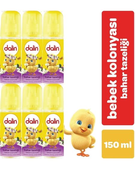 Bebek Kolonyası 150ml Bahar Tazeliği (yasemin-manolya-amber Kokulu) (6 Lı Set)