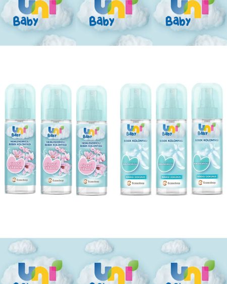 Bebek Kolonyası Bebeksi Dokunuş 150 ml x 3 Adet + Çiçeksi Ferahlık 150 ml x 3 Adet