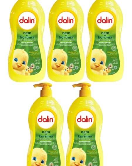 Bebek Saç & Vücut Şampuanı 700ML Nem ve Koruma Avakado Özlü (Pompalı) (5 Li Set)