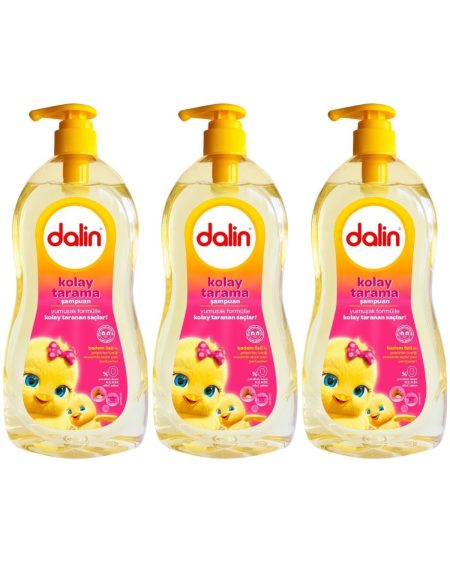 Bebek Şampuanı 700ML Kolay Tarama Badem Özlü Pompalı (3 Lü Set)