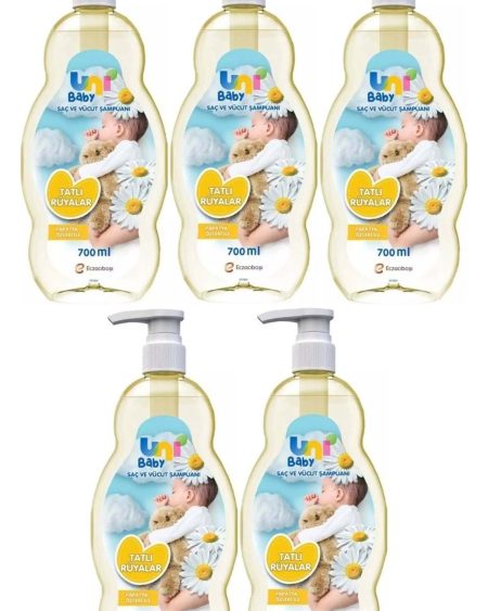 Bebek Şampuanı 700ml Tatlı Rüyalar (POMPALI) (5 Lİ SET)