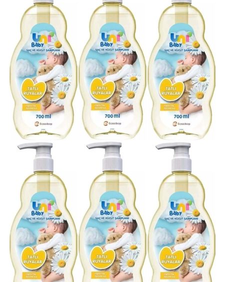 Bebek Şampuanı 700ml Tatlı Rüyalar (POMPALI) (6 LI SET)