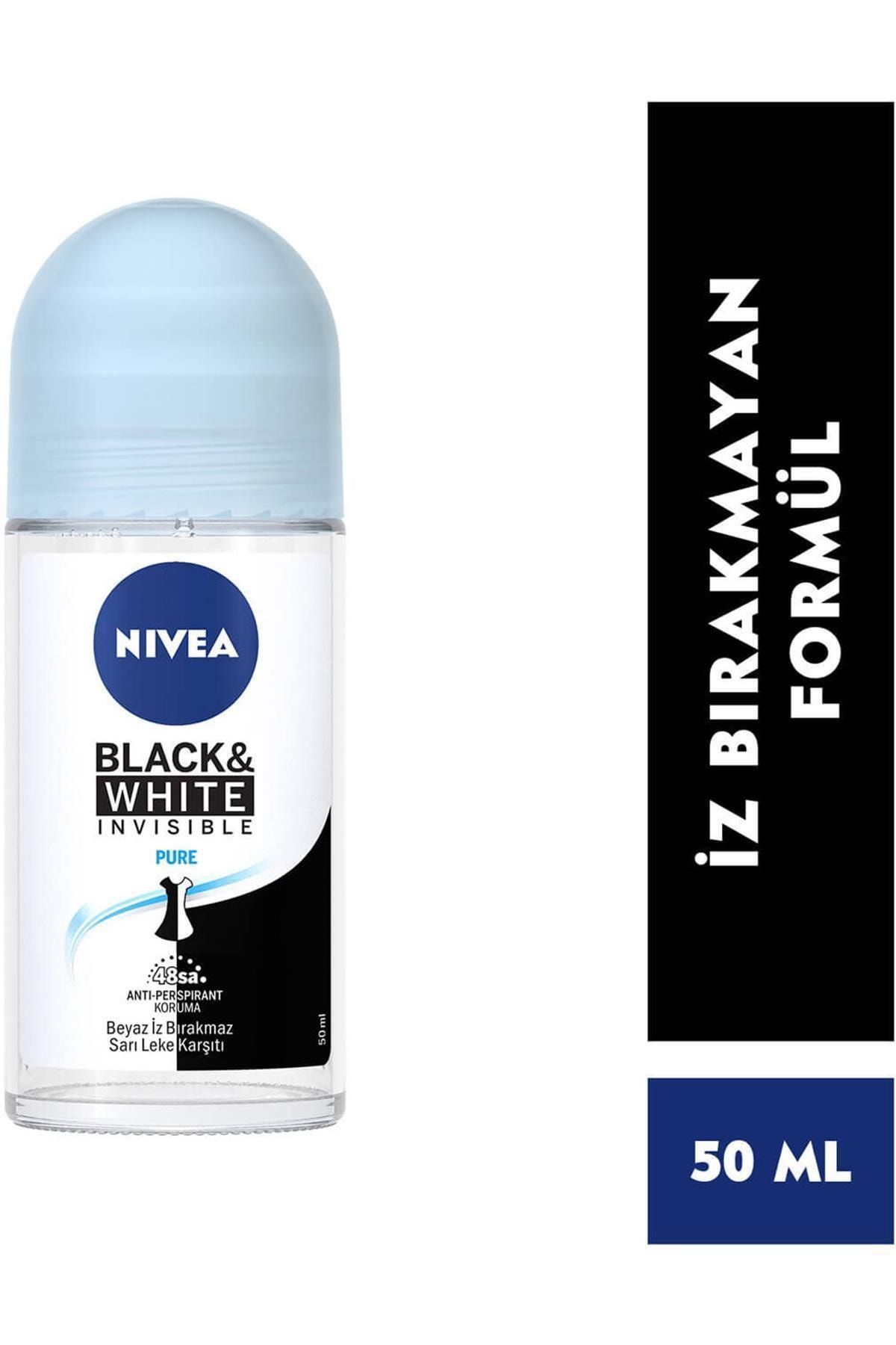 Black & White Roll On Pure 50ml - Görsel 2