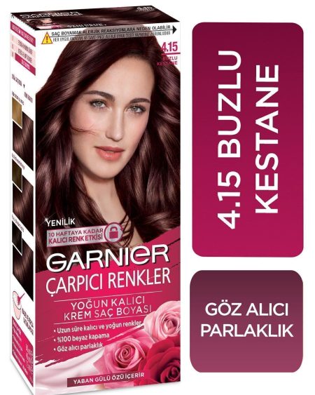 Çarpıcı Renkler 4.15 Buzlu Kestane Kahve Saç Boyası, Demikit