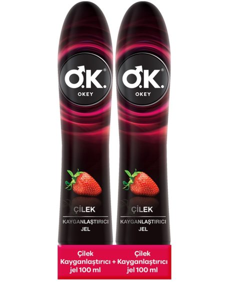 Çilek Kayganlaştırıcı Jel 2'li Set 200 ml