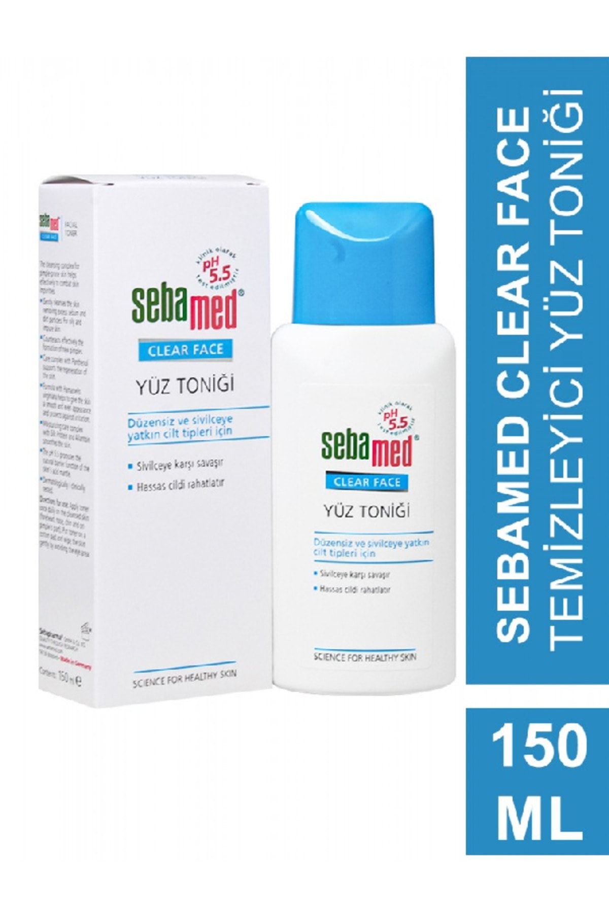 Clear Face Yüz Toniği Düzensiz Ve Sivilceye Yatkın Cilt Tipleri İçin 150 ml