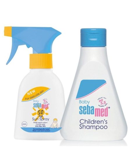 Çocuk Yaz Seti - Baby Sun Sprey 50spf 200ml - Baby Şampuan 150 Ml