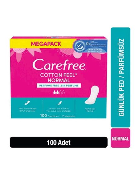 Cotton Feel Normal Parfümsüz Günlük Ped 100'lü