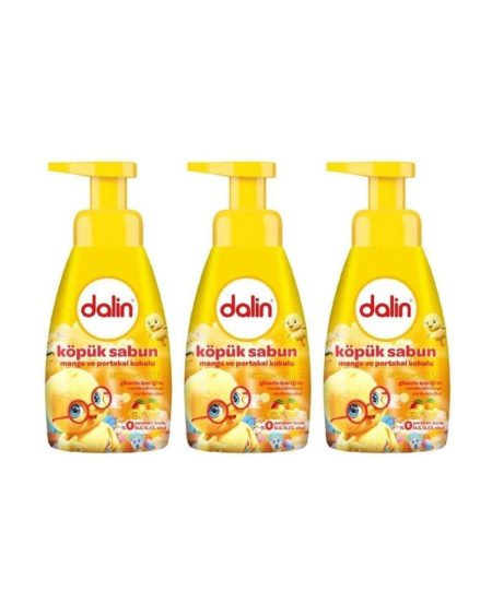 DALİN - MANGO VE PORTAKAL KOKULU KÖPÜK SABUN POMPALI 200ML - 3 ADET