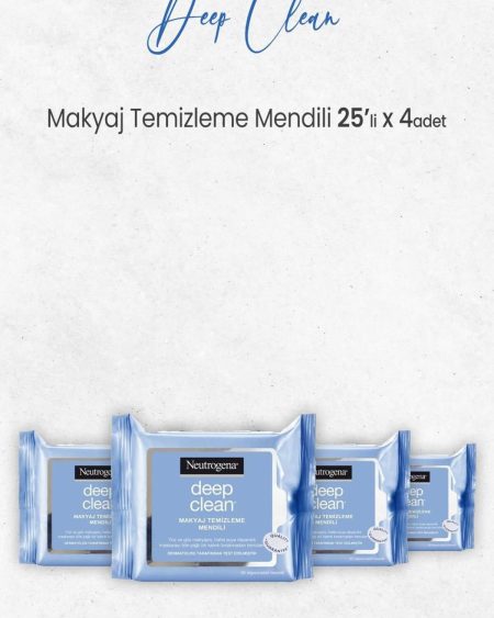 Deep Clean Makyaj Temizleme Mendili 25' Li X 4 Adet