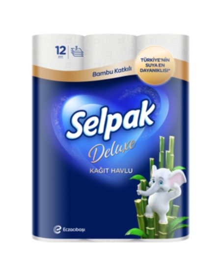Deluxe Bambu Katkılı Havlu 12'li