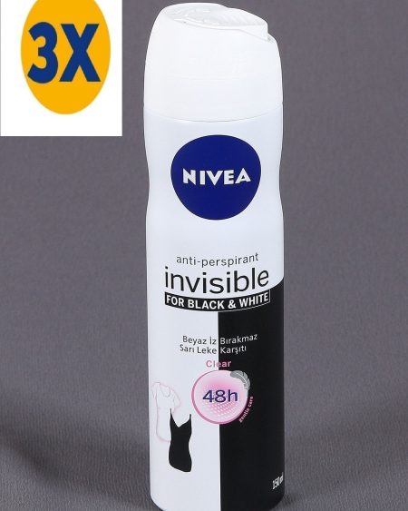 Deo Women 150ml-invisible Clear X 3 Adet