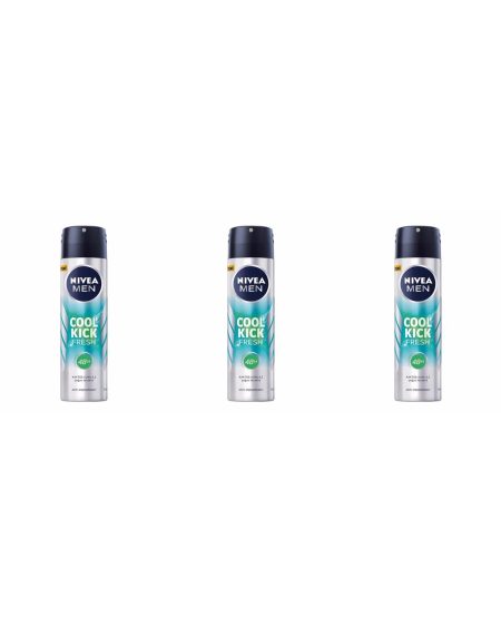 Deodorant 150 ml Erkek Cool Kick Fresh 3 Adet