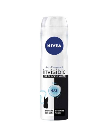 Deodorant 150 Ml Kadın Invisible Black & White Pure 4005900156112