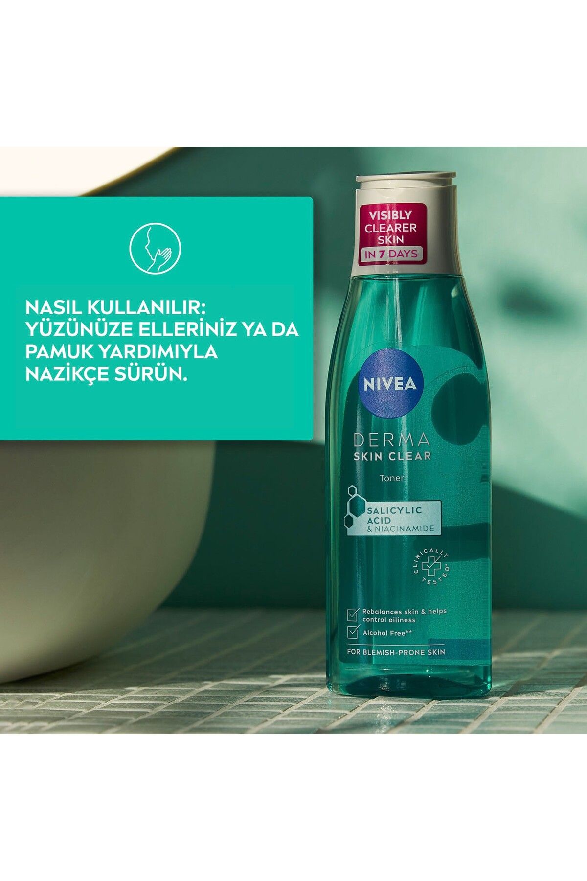 Derma Skin Clear Niasinamid Ve Salisilik Asit (Bha) İçeren Sivilce Karşıtı Yüz Temizleme Toni - Görsel 2
