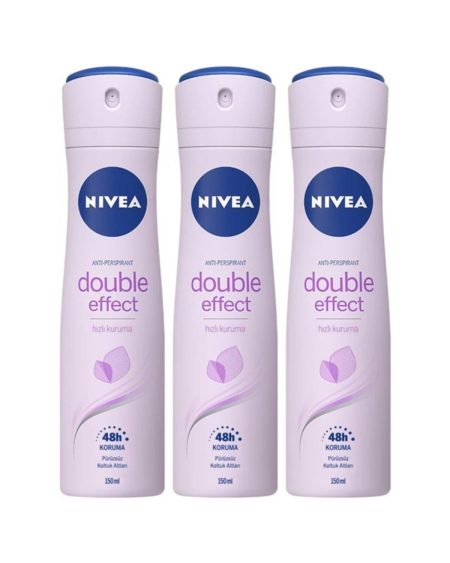 Double Effect Kadın Deodorant Sprey 150 Ml 3lü