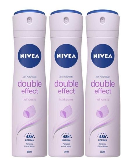 Double Effect Mor Düşler Sprey Deodorant 150 ml Kadın 3 Adet