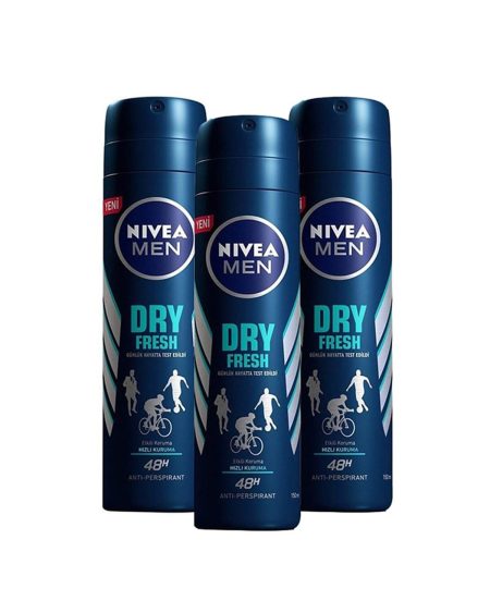 Dry Fresh Erkek Deodorant 150 Ml X 3 Adet