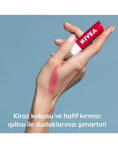 Dudak Bakım Kremi ve Parlatıcısı Kiraz 4,8 g 24 Saat Nem