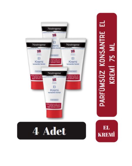 El Kremi Parfümsüz 75 Ml 4 Adet