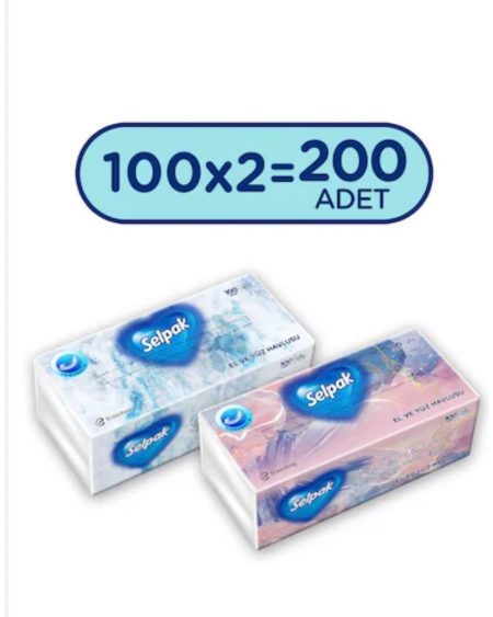 El ve Yüz Havlusu 100 Lü 2X100 (200 Adet)