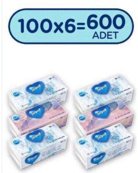 El ve Yüz Havlusu 100 Lü 6X100(600 Adet)v