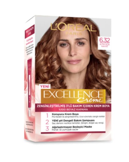 Excellence Creme Saç Boyası - 6.32 Altın Açık Kahve