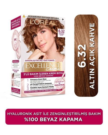 Excellence Creme Saç Boyası 6.32 Altın Açık Kahve