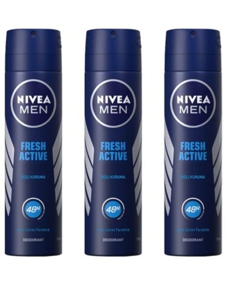 Fresh Active 48 Saatlik Deodarant 150 ml X 3 Adet